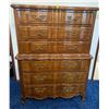 Image 1 : 20th Century 6 Drawer Dresser - Solid Wood With Queen Anne Legs 39Lx19Dx53H