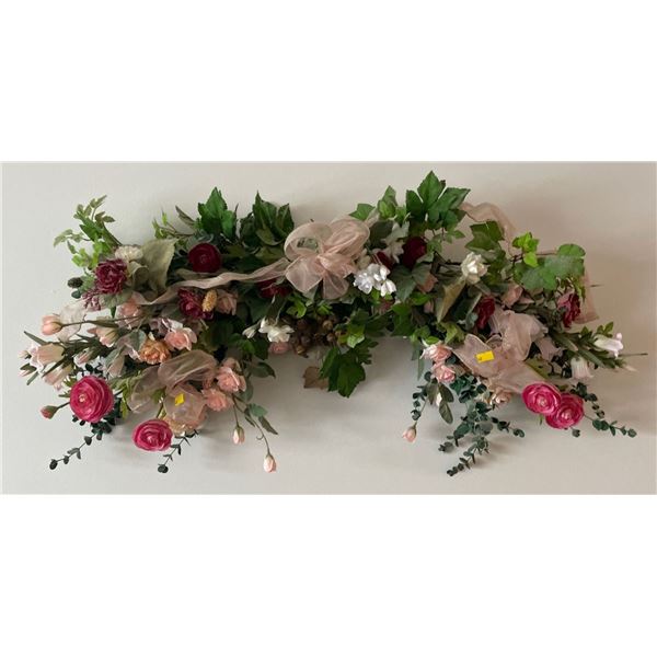 Artificial Flower Bouquet Wall Decor 37Lx7Dx16H