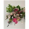 Image 2 : Artificial Flower Bouquet Wall Decor 37Lx7Dx16H
