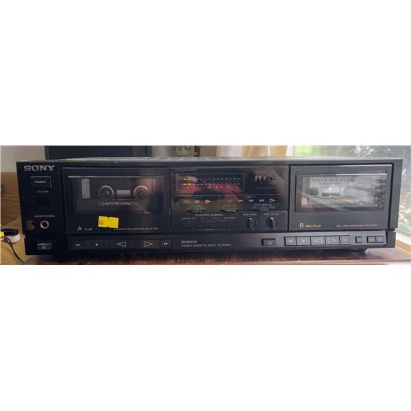 SONY Stereo Cassette Deck Model # TC-WR610