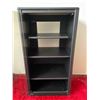 Image 2 : Black 4 Shelf Stereo Cabinet 22Lx16.5Dx41H