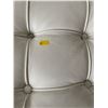 Image 3 : Vintage White Leather Barcelona Chair With Chrome Frame