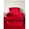 Image 1 : Vintage Retro Red Swivel Arm Chair