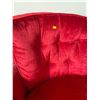 Image 3 : Vintage Retro Red Swivel Arm Chair