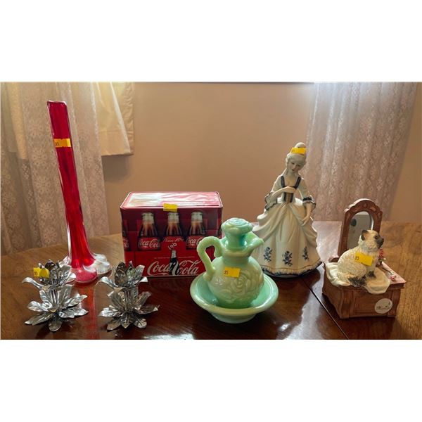 Assorted Collectible Home Decor - Coca Cola, Music Box, Figurines & More