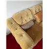 Image 2 : Retro Vintage Material 3 Seater Couch - Tan In Colour 88Lx36Dcx27H