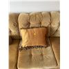 Image 3 : Retro Vintage Material 3 Seater Couch - Tan In Colour 88Lx36Dcx27H