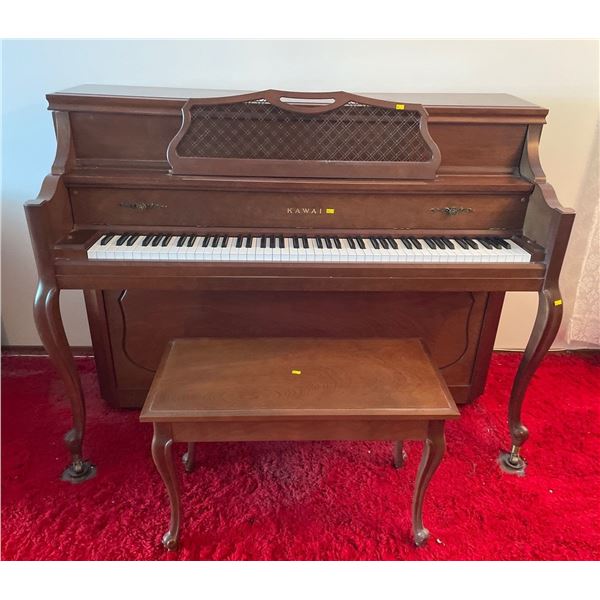 Kawair Piano - Very Good Condition, Comes With Piano Bench With Storage