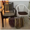 Image 1 : 2 Outdoor Patio Chairs With Brand New Cushions