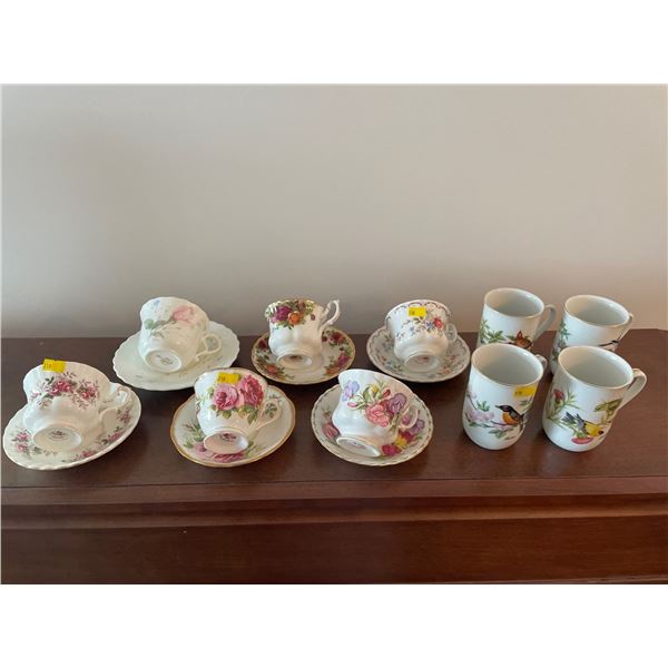 Assorted Collection Of Tea Cups With Saucers - Royal Albert, Mikasa, & More