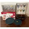 Image 1 : Assorted Brand New In Box Items - Glasses, Rubbermaid, & Gently Used Pyrex Glass Bowls