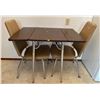Image 1 : Mid Century Modern 2 Person Table Set With Chairs - Dropleaf