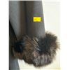Image 3 : Hanna Collection Coat, Lambs Wool, Extra Large Full Length Coat, Faux Fur Cuffs