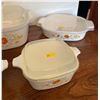 Image 4 : Brand New Vintage Corning Ware Set With Glass & Plastic Lids