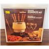 Image 1 : Brand New In Box - Vintage Jubilee Electric Fondue Set With Recipe Cards