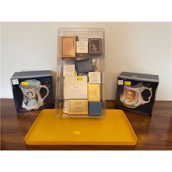 Assorted Collection Of Brand New In Box Vintage Items - Avon Jewelry, English Fine Bone China & More