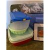 Image 2 : Assorted Collection Of Brand New & Gently Used Household Items - Storage Bins, Tupperware, & More