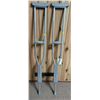 Image 1 : Nova Adult Adjustable Crutches - Weight Capacity 300lbs