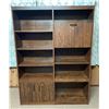 Image 1 : Beautiful Brown Solid Wood Book Shelf 49Lx12Dx66H