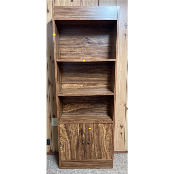 Beautiful Brown Solid Wood Book Shelf 25Lx12Dx68H