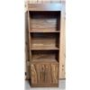 Image 1 : Beautiful Brown Solid Wood Book Shelf 25Lx12Dx68H