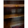 Image 6 : Brown Wood Book Shelf, Vintage Retro, With Glass Cabinet Doors 30.5Lx15.5Dx75H