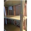 Image 2 : Metal Utility Shelf 36Lx15.5Dx73H With Small Wooden Shelf  32Lx11Dx16.5H