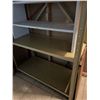 Image 3 : Metal Utility Shelf 36Lx15.5Dx73H With Small Wooden Shelf  32Lx11Dx16.5H