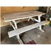 Image 3 : White Picnic Table 70Lx52Dx29H