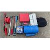 Image 1 : Assorted Collection Of Car Accessories - Jerry Can, Snow Brushes, Emergency Auto Kit & More