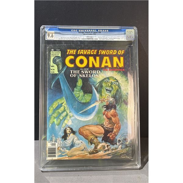 THE SAVAGE SWORD OF CONAN THE BARBARIAN #56 GRADE 9.6