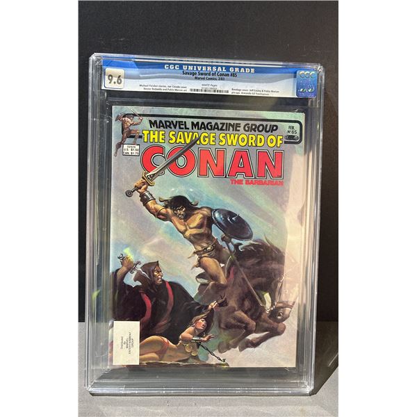 THE SAVAGE SWORD OF CONAN THE BARBARIAN COMIC #85- GRADE 9.6