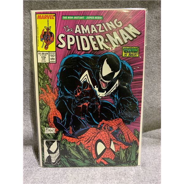 MARVEL COMIC THE AMAZING SPIDER MAN VENOM IS BACK #316