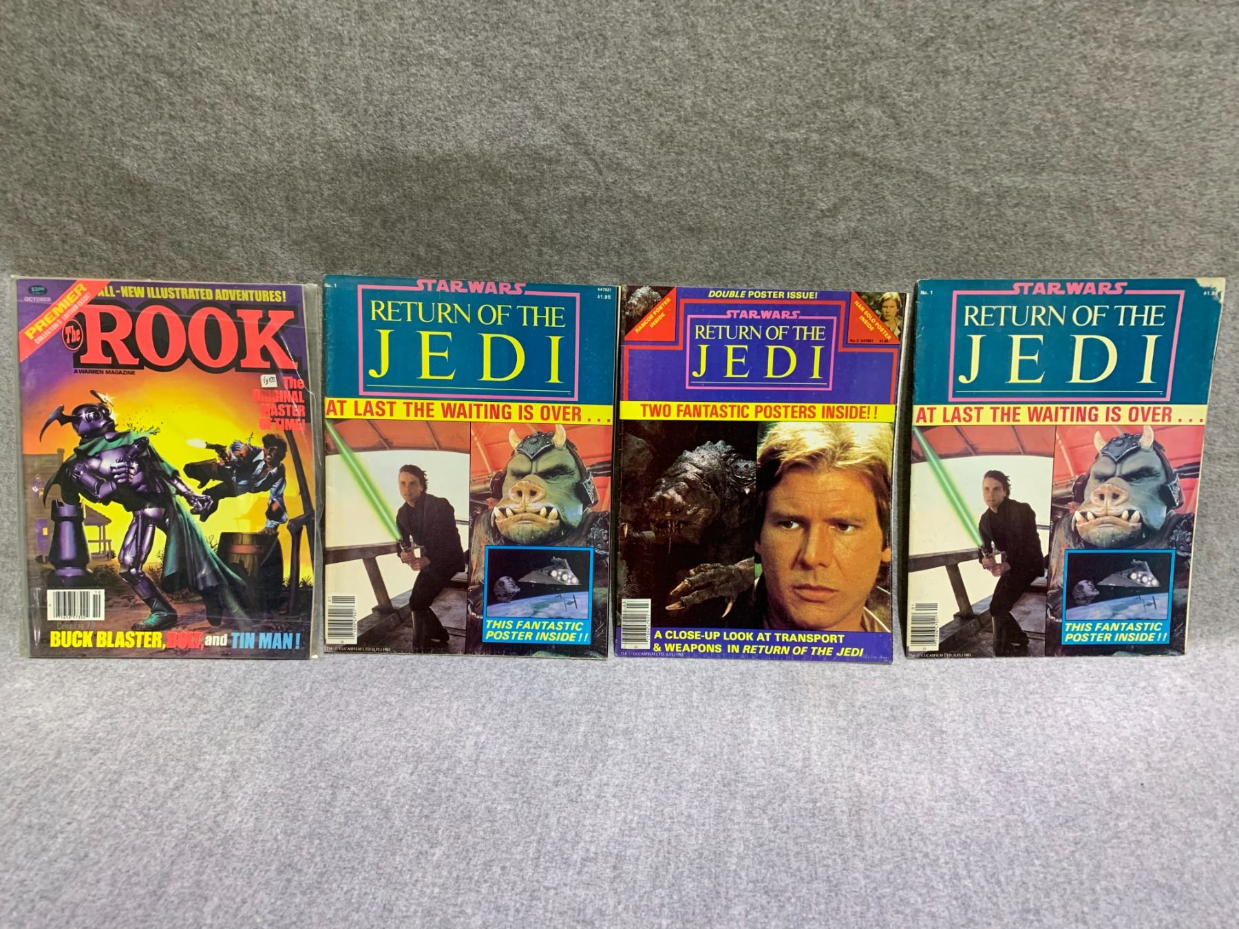 STAR WARS RETURN OF THE JEDI POSTERS AND THE ROCK MAGAZINE - Able Auctions