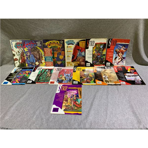 ASSORTED COMICS INCLUDING; STRIP #1-4, DICE MAN #3, 4 AND MORE