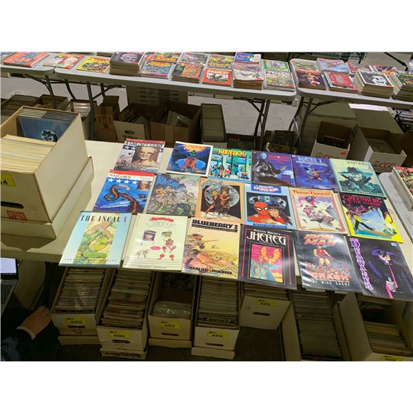 BOX OF GRAPHIC NOVELS