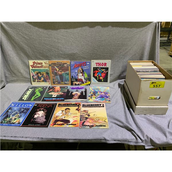 BOX OF GRAPHIC NOVELS