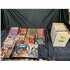 Image 1 : BOX OF COMIC BOOKS AND MAGAZINES INCLUDING; CANADIAN SPORTS CARD COLLECTOR, THE INCREDIBLE HULK, ...