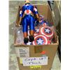 Image 2 : BOX OF CAPTAIN AMERICA 18" PLUSH FIGURE