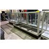 Image 3 : GLASS SHOWCASE CABINET WITH SHELVES 39.5" X 72" X 20" (NO DOORS)