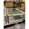 Image 2 : GLASS SHOWCASE CABINET WITH DOORS 9" X 30" X 18"