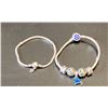 Image 1 : 2 STERLING SILVER CHARM BRACELETS