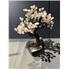Image 3 : ROSE QUARTZ 14" BONSAI TREE WITH AMETHYST BASE RETAIL $2400
