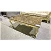 Image 1 : MARBLE TOP COFFEE TABLE 55" X 29.5" X 20"