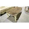 Image 2 : MARBLE TOP COFFEE TABLE 55" X 29.5" X 20"