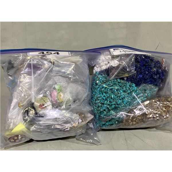 2 BAGS OF ASSORTED COSTUME JEWELRY