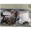 Image 4 : 2 BAGS OF ASSORTED COSTUME JEWELRY