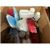 Image 4 : SHELF LOT OF PLASTIC BINS, SATIN SMOOTH PARAFFIN WARMER, MASSAGE CREAM AND MORE