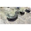 Image 2 : MODERN S SHAPED GLASS TOP COFFEE TABLE