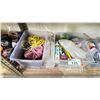 Image 2 : SHELF OF ASSORTED ITEMS INCLUDING; ROPE, CAULKING, TAPE AND MORE